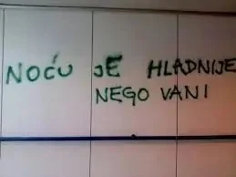 Noću je hladnije nego vani